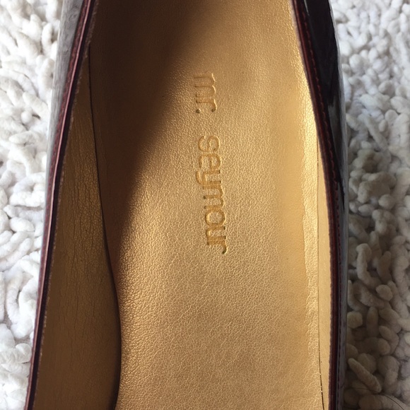 Mr Seymour by Stuart Weitzman Red Patent Leather Shoes size 8.5 - Picture 5 of 7